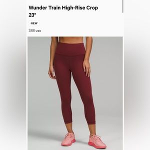 Lululemon Wunder Under Cropped